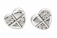 Heart Crystal Stud Earrings