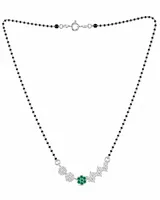 Emerald Glow 925 Sterling Silver Mangalsutra