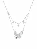 Butterfly Layered Statement Pendant