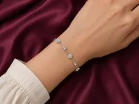 Celeste Floral Link Bracelet