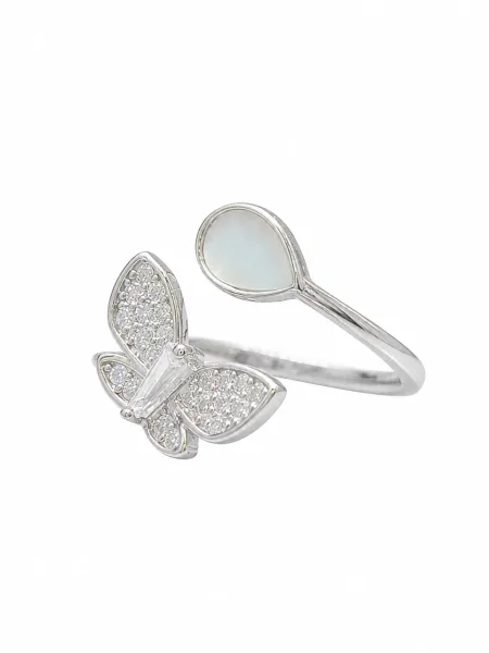 Pearl Butterfly Elegance Ring