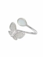 Pearl Butterfly Elegance Ring