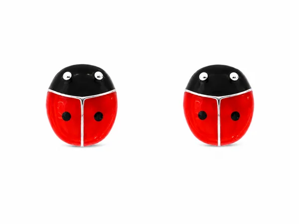 Red Ladybug Enamel Stud Earrings for Kids baby tops