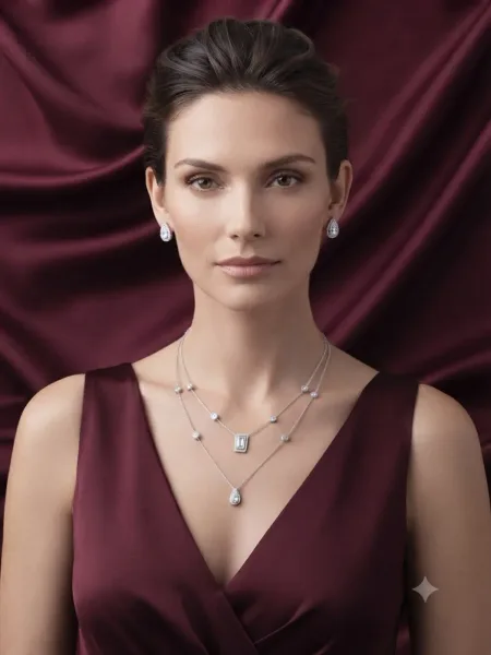 Elegant Double-Layer Teardrop Set