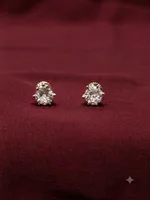 Classic Solitaire Diamond Stud Earrings