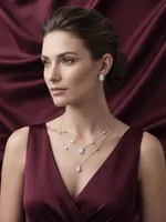 Elegant Double-Layer Teardrop Set