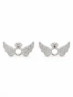 Silver Angel Wing Earring