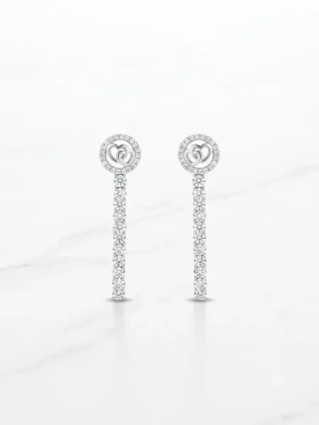 Eternal Heart Drop Earrings