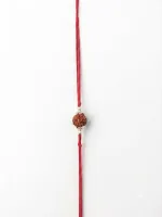 SILVO Rudraksha Sterling Silver Rakhi