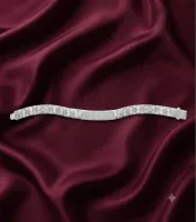 Hexagon CZ ID Bracelet