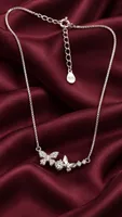 Silver Butterfly Charm pandent chain