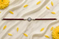 Elegant Crystal Charm Rakhi