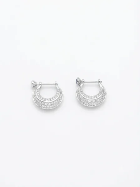 Sapphire Cascade Hoops ​Midnight Teardrop