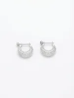Sapphire Cascade Hoops ​Midnight Teardrop