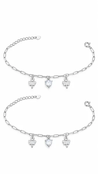 Celestial Butterfly Charm Anklet