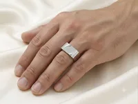 Silver Pave Ring