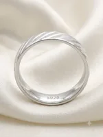 Silver Radiant Gem Ring