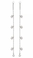 Silver Butterfly Charm Anklet