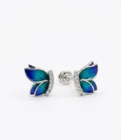 Enchanted Butterfly Wing Stud Earrings