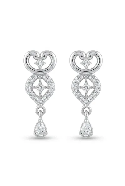 Celestia Heart Drop Earrings