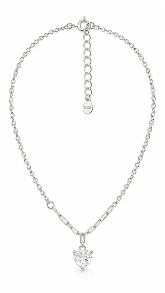 Silver Heart Link