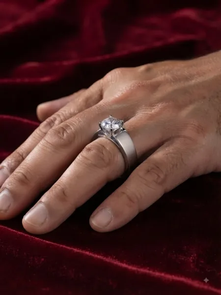 Royal Solitaire Crown Ring