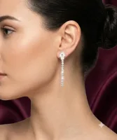 Hamsa Diamond Drop Earring