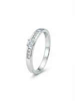 Silver Solitaire Ring