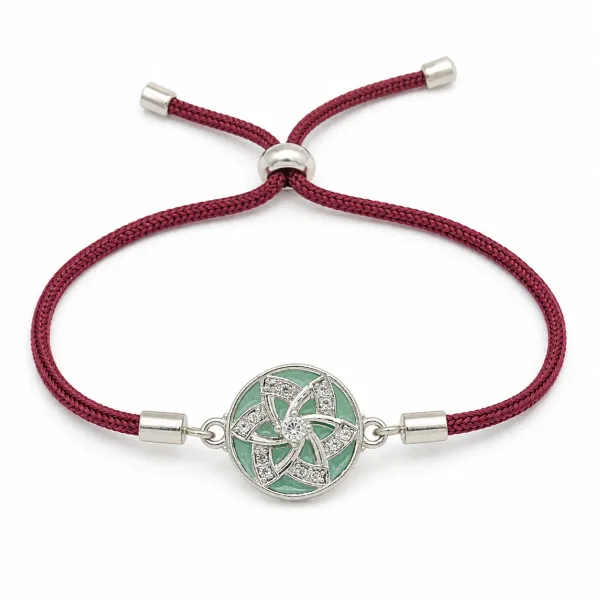 Mint Grace Crystal Rakhi