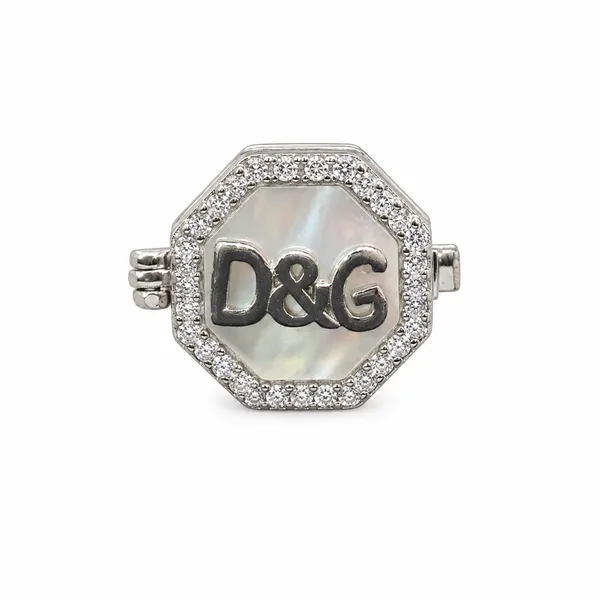 Silver Pearl Designer Button