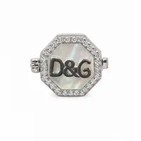 Silver Pearl Designer Button