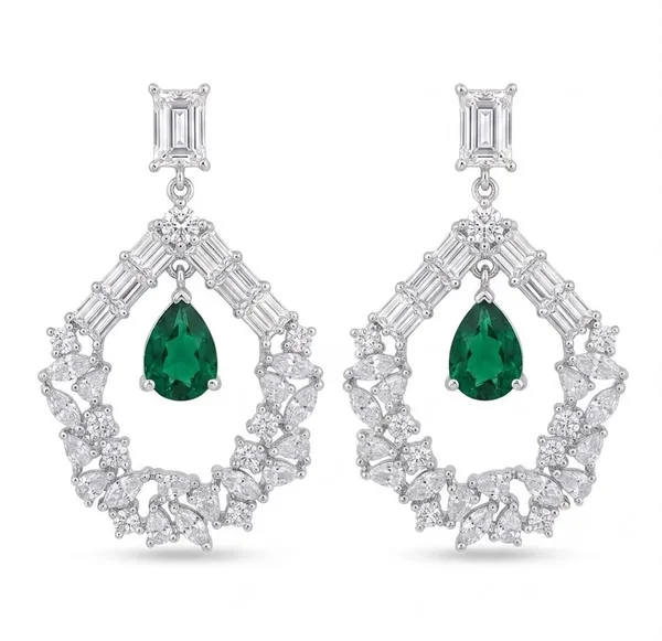 Emerald Drop Earrings