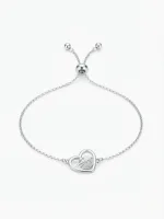 Celeste Swan Heart Bracelet