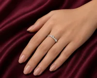 Celestia Heartline Silver Ring