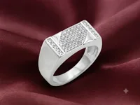 Silver Pave Ring