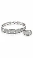 Luxe Pavé Link Bracelet & Ring Set