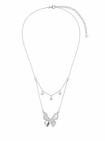 Butterfly Layered Statement Pendant