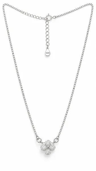 Silver Floral Radiance pandent chain