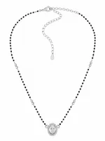 Oval Radiance 925 Sterling Silver Mangalsutra
