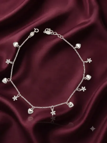 Petal Heart Anklet