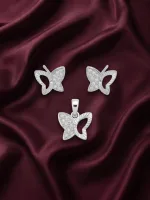 Celestial Butterfly Jewellery Pendant with earrings and ring