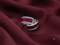 Ruby Royale Hoops