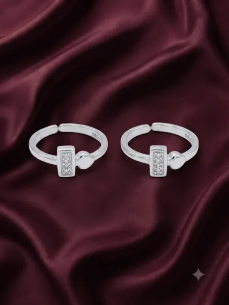 Modern Duo Spark Toe Rings