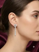 Eternal Heart Drop Earrings