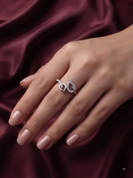Double Leaf Elegance Ring
