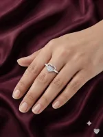 Amoura Double Heart Ring