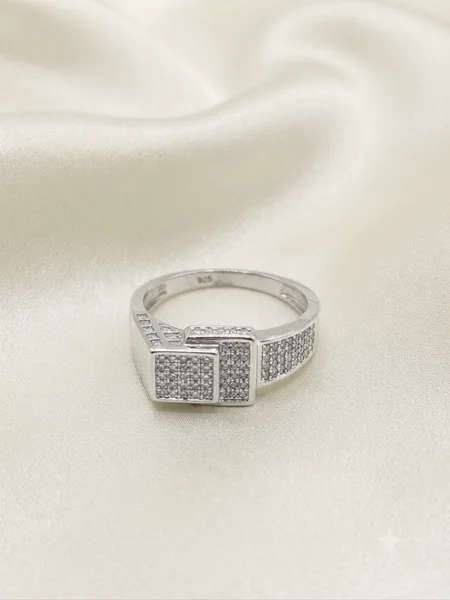 Silver Buckle Ring