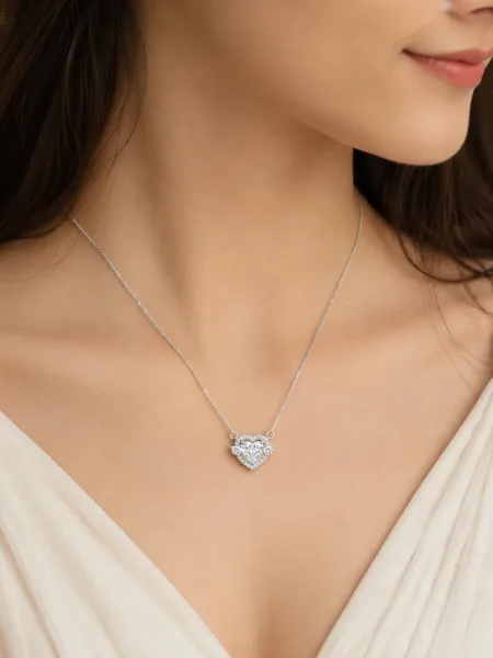 Sparkling Heart Crystal Pendant