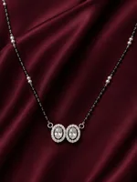 Twin Oval 925 Sterling Silver Mangalsutra