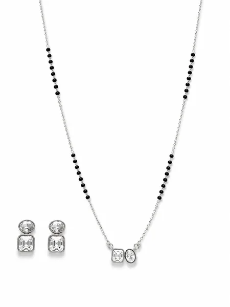 Crystal Duo 925 Sterling Silver Mangalsutra